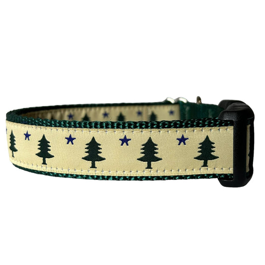 Old Maine Flag Dog Collar and Leashes
