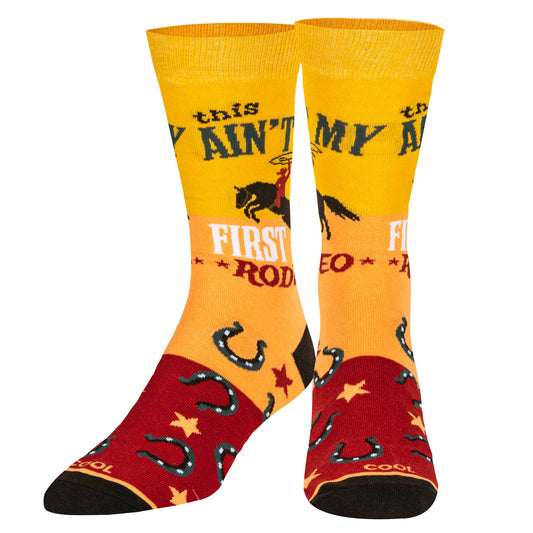 Cool Socks - First Rodeo - Mens Crew Folded