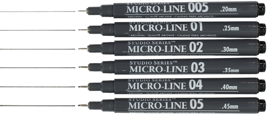 Studio Series Micro-Line Pen Set (Set of 6)