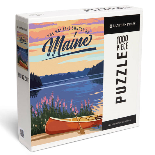 Puzzle - Maine - 1000 pc. The Way Life Should Be, Canoe