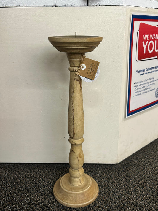 Candlestick - Lg Thin Distressed