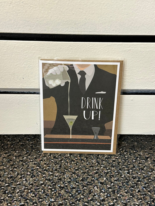 Card - Birthday - Drink up