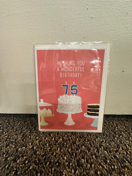 Card - Birthday - 75th Birthday
