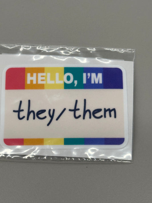 Sticker Sm - They/Them