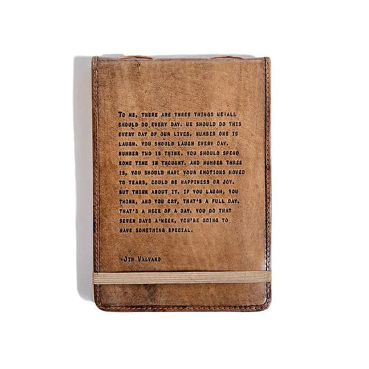 Journal - Leather - Lg. with Quote