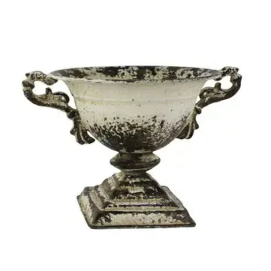 White Iron Urn