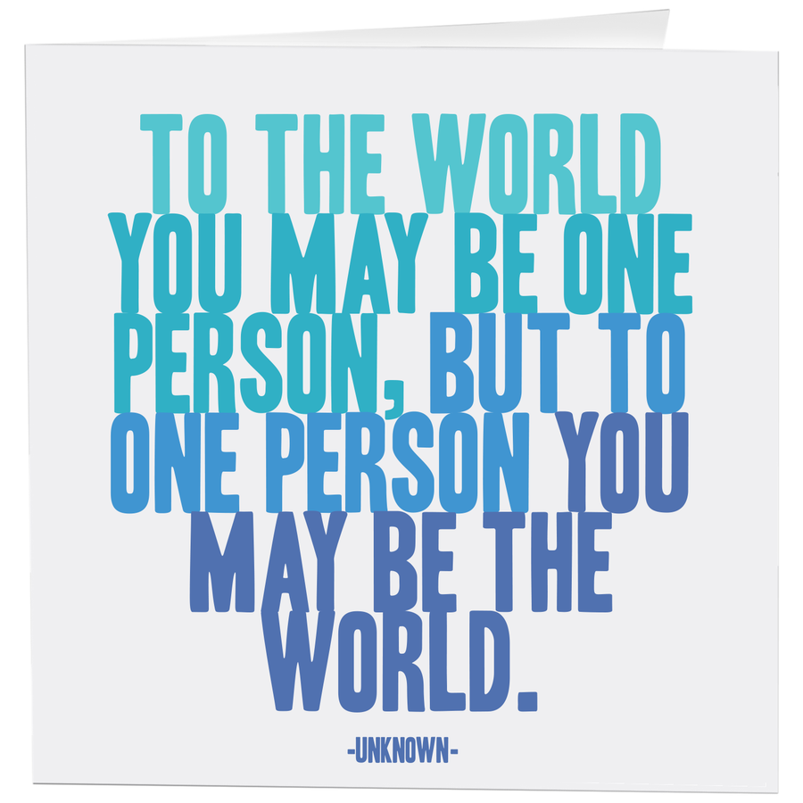 Card - To The World - Love - (Unknown)