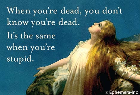 Magnet - When you're dead, you don't know you're dead.